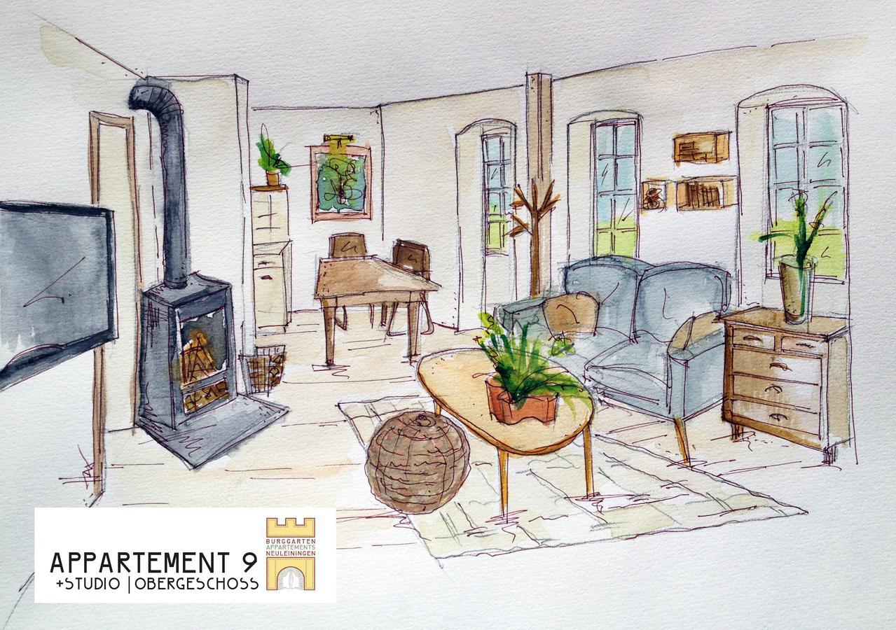 Burggarten Appartements 诺伊莱宁恩 外观 照片