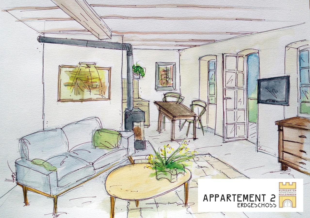 Burggarten Appartements 诺伊莱宁恩 外观 照片
